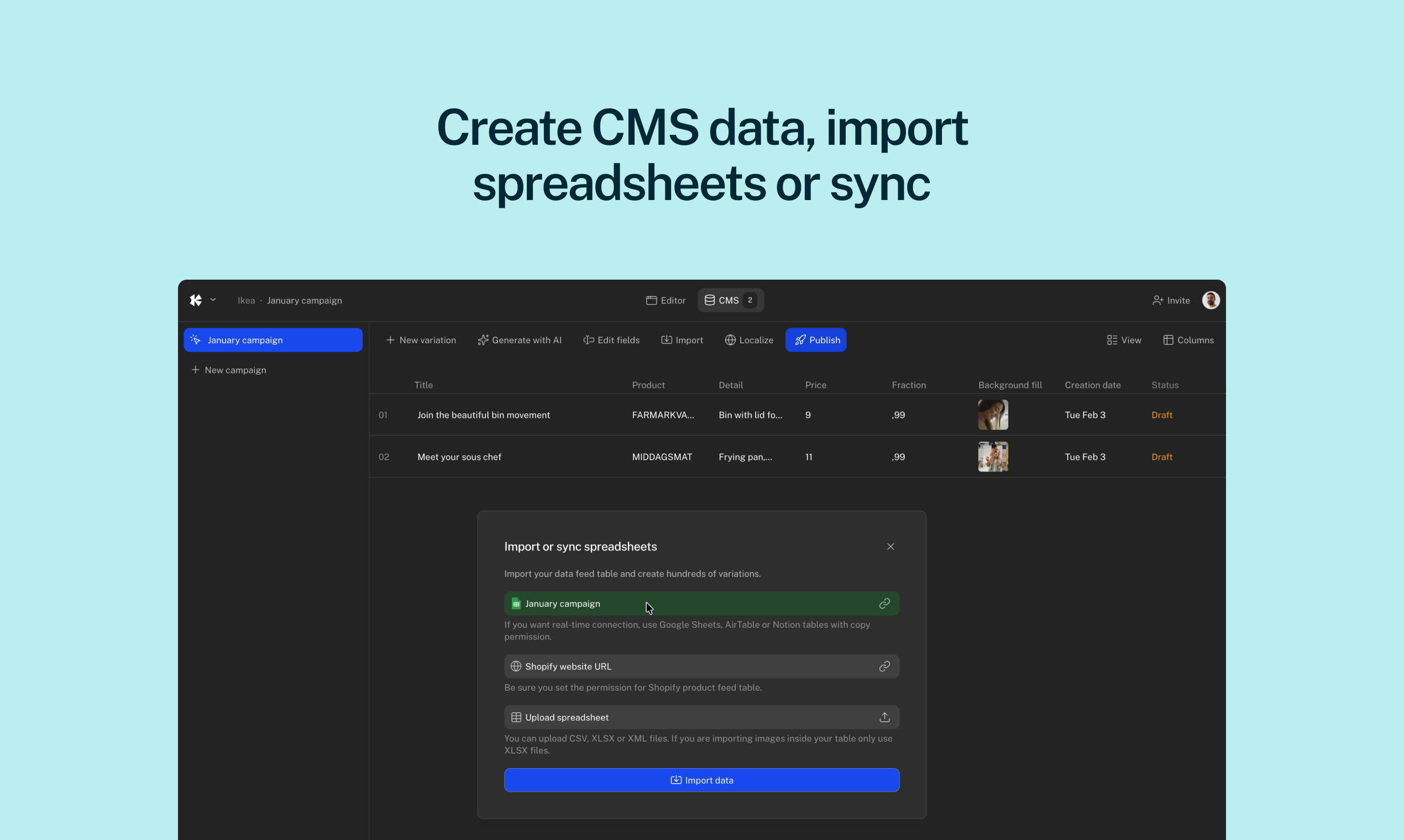 Key Visual - Screenshot 3 showing product features and functionality