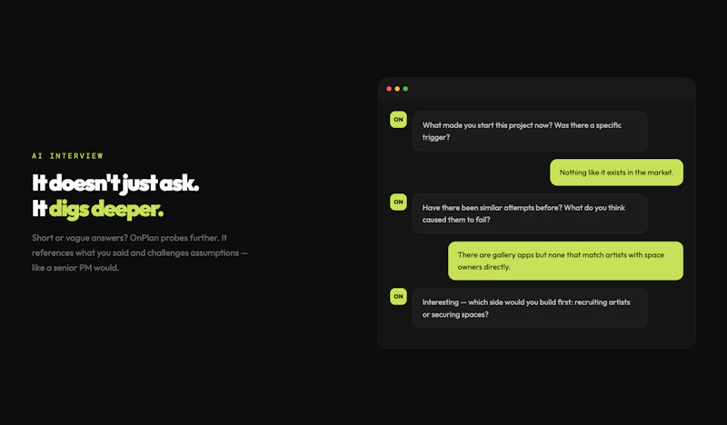 OnPlan screenshot 3
