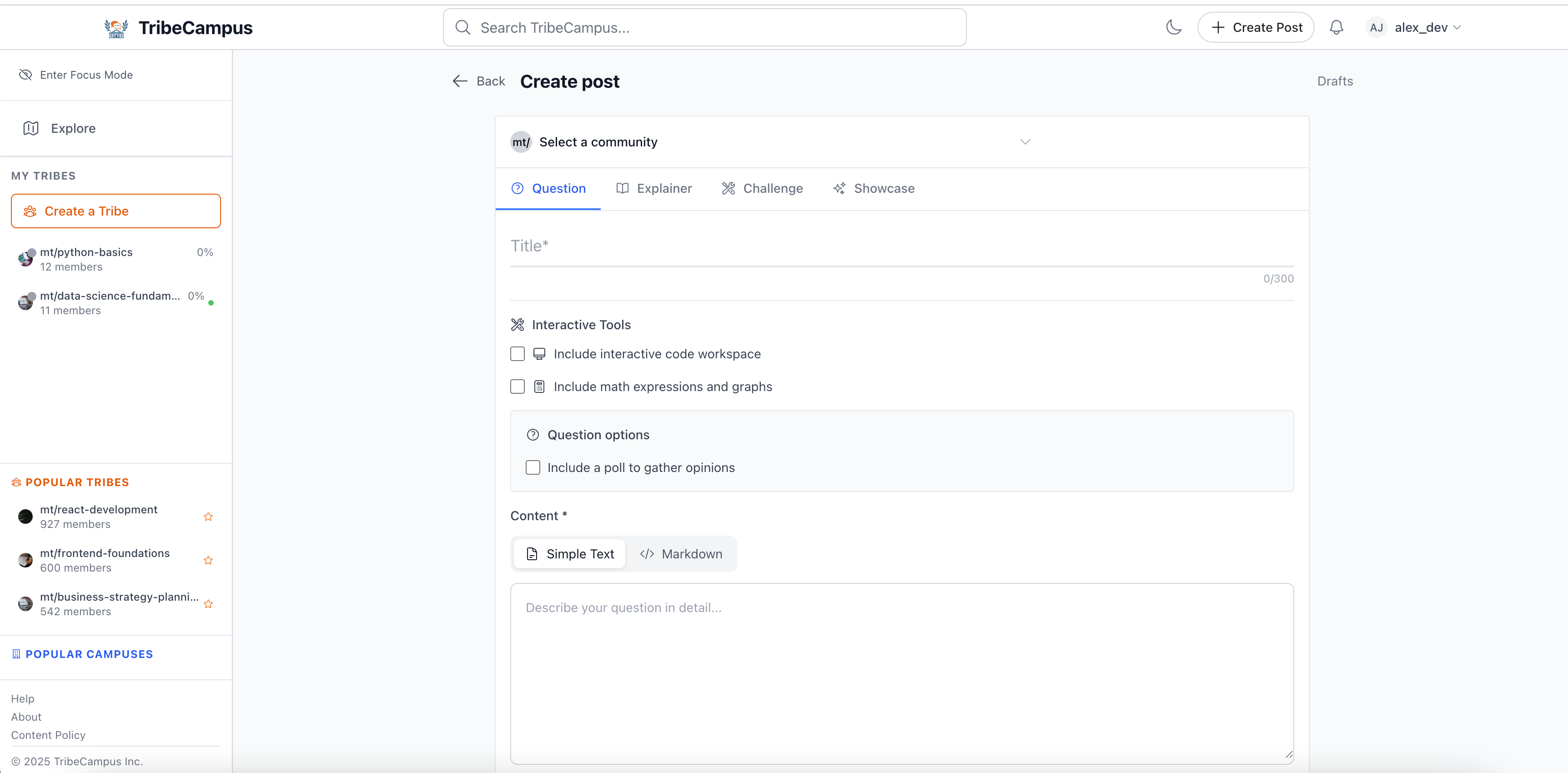 Tribecampus - Een sociaal leerplatform geïnspireerd door Reddit media 7