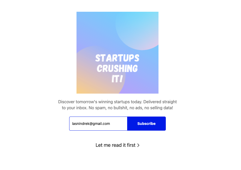 Startups Crushing It! gallery image