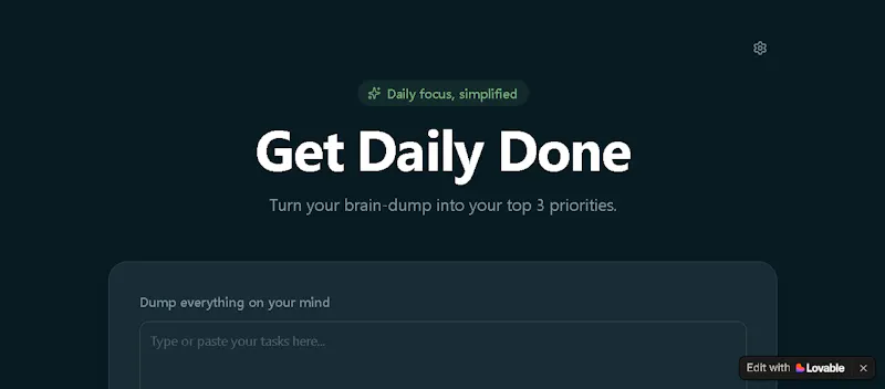Get Daily Done  screenshot 2