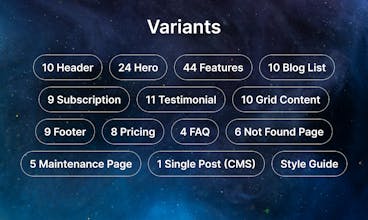 Kloomix - Multi Layout Framer Template gallery image