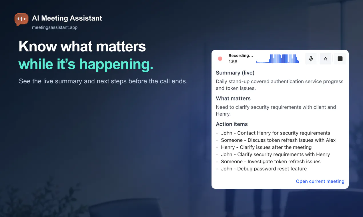 AI Meeting Assistant gallery image