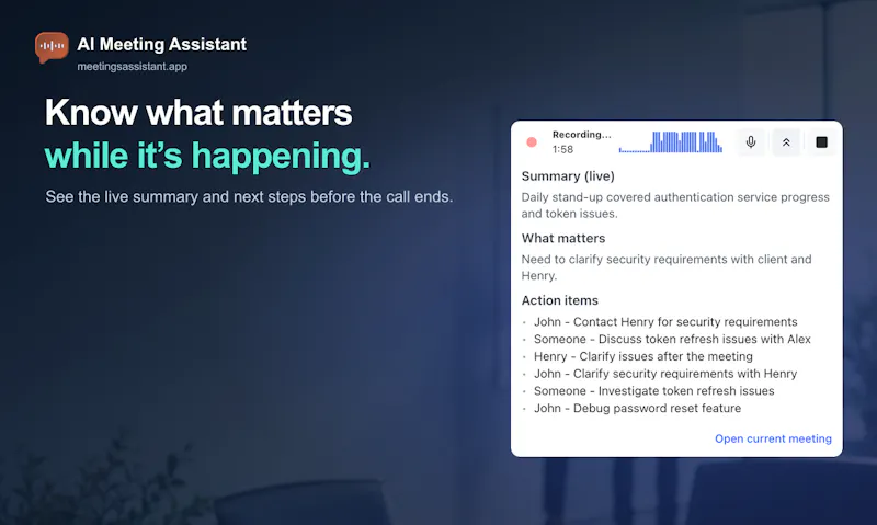 AI Meeting Assistant screenshot 3