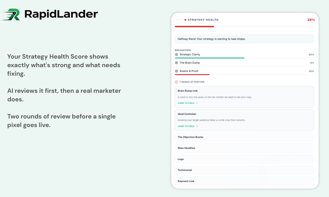 RapidLander - Screenshot 4 showing product features and functionality