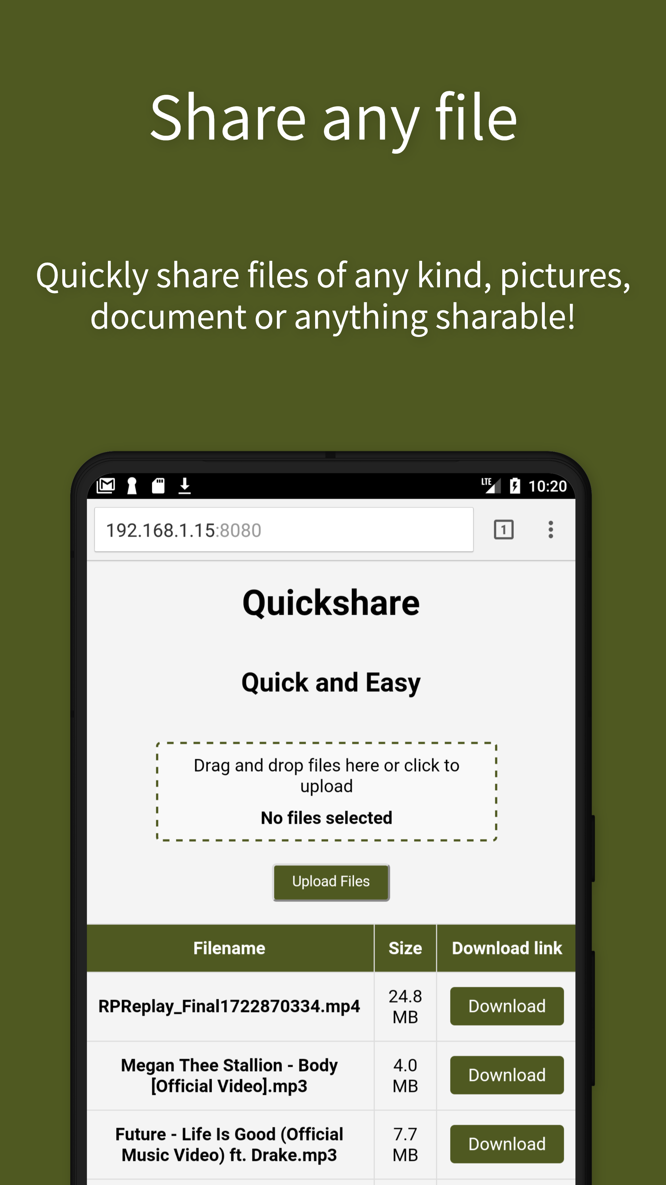 Quickshare медиа 5