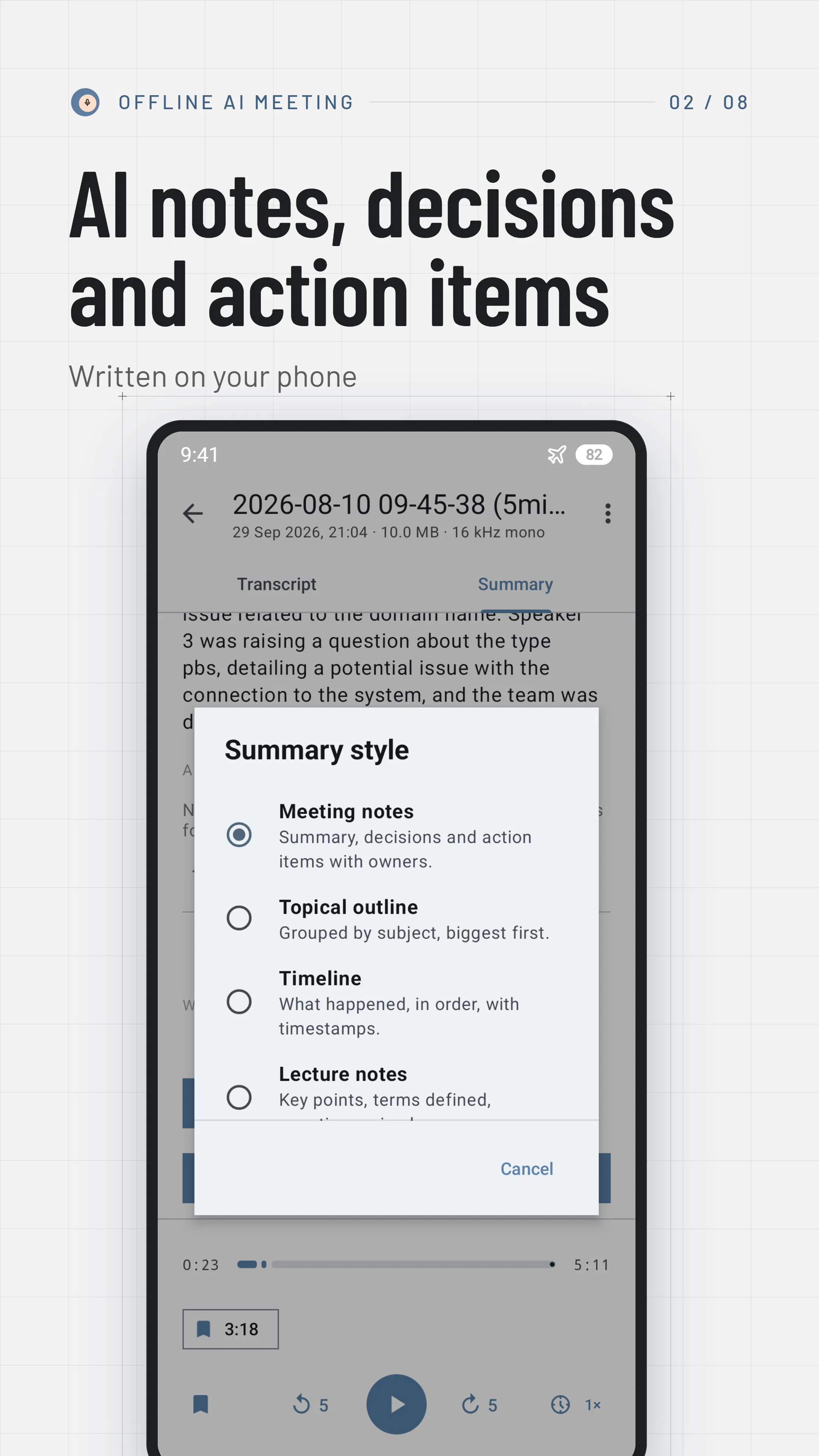 Offline AI Meeting: Note Taker gallery image