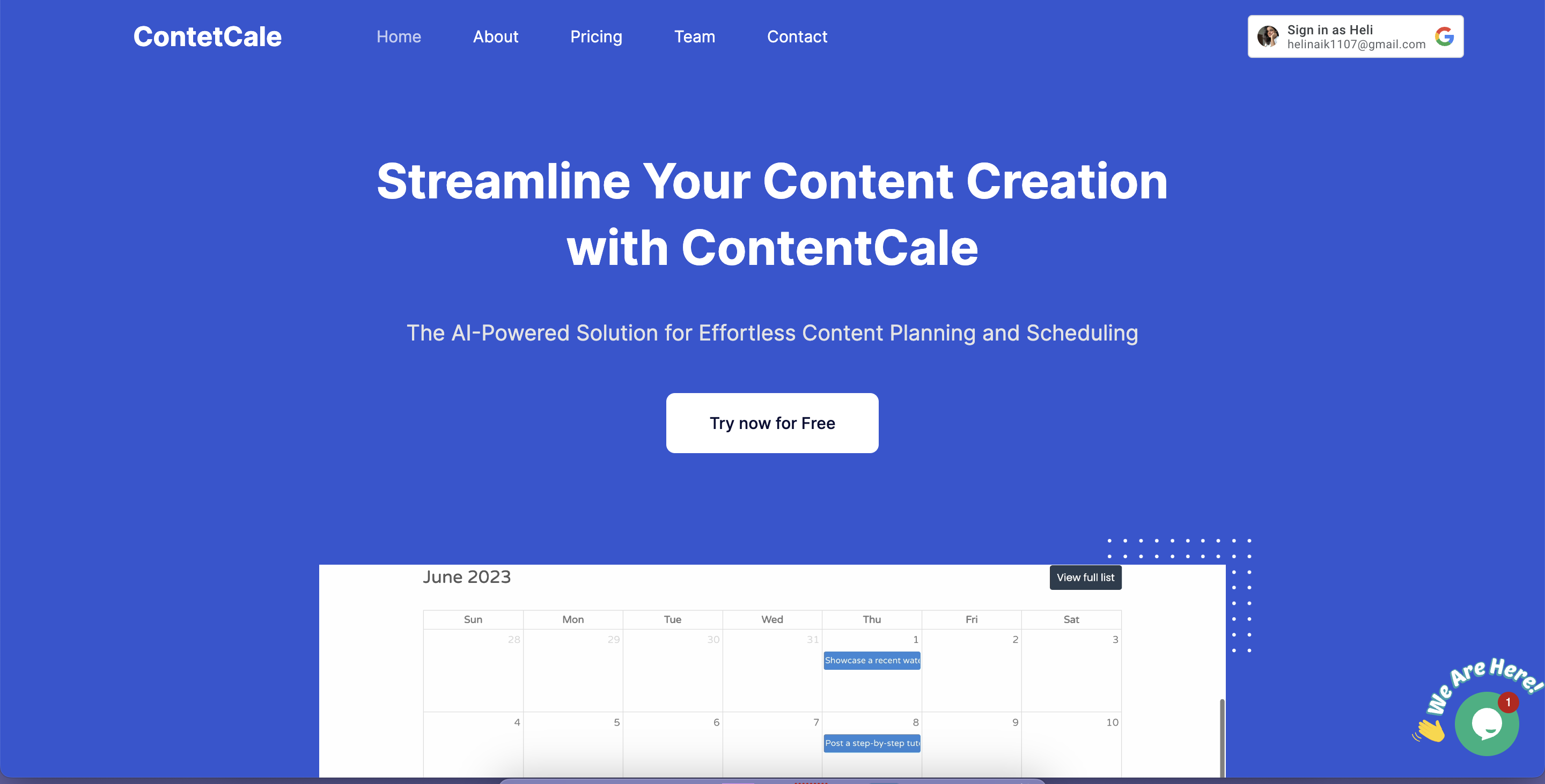 Contentcale - Stroomlijn uw contentcreatie media 1