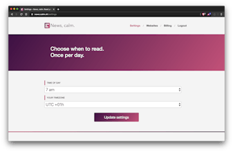 BlogInMail (Previously "News, calm.") gallery image