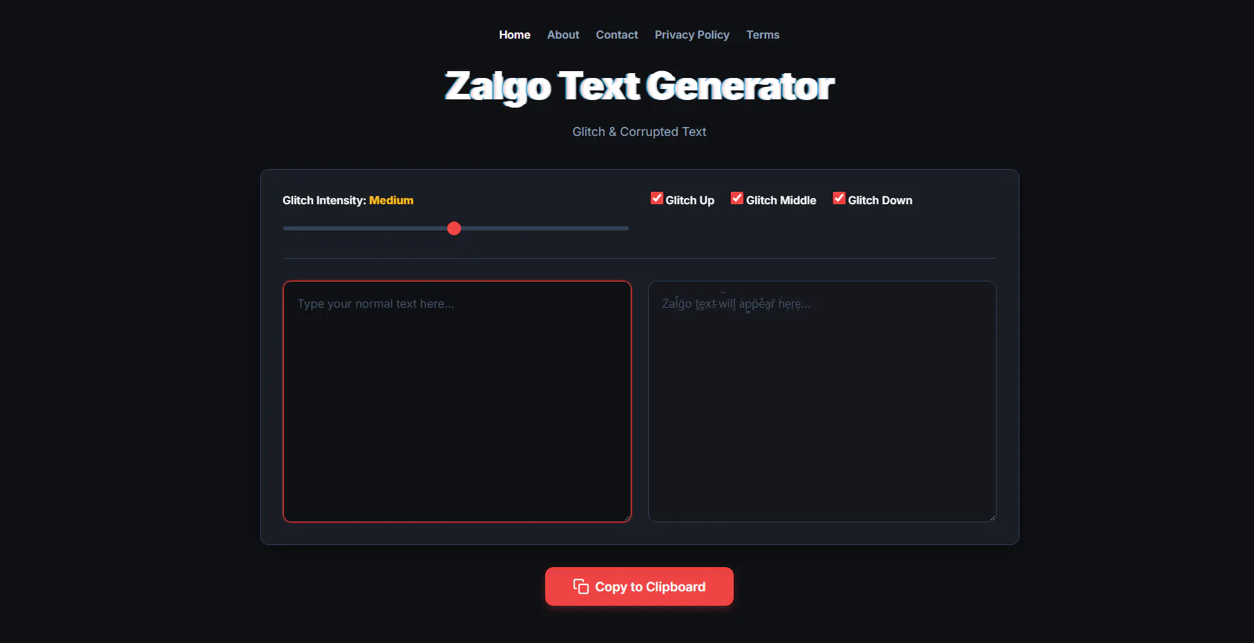 Zalgo Text Generator gallery image