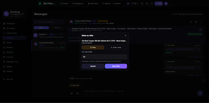 ZeroFee.gg screenshot 5