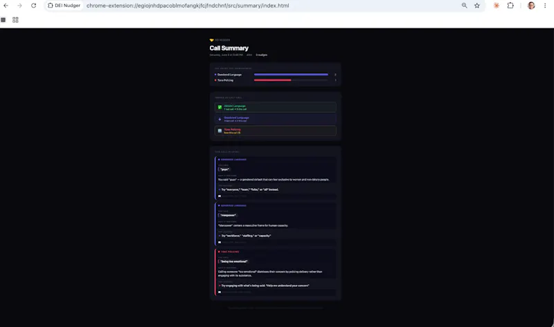 DEI Nudger screenshot 3