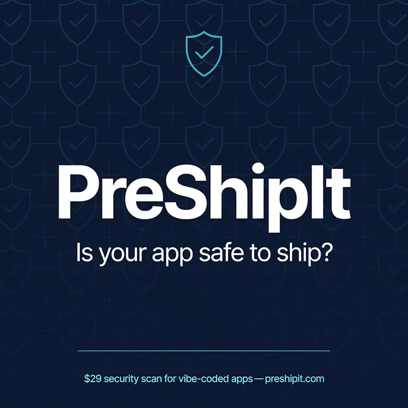 PreShipIt screenshot 1