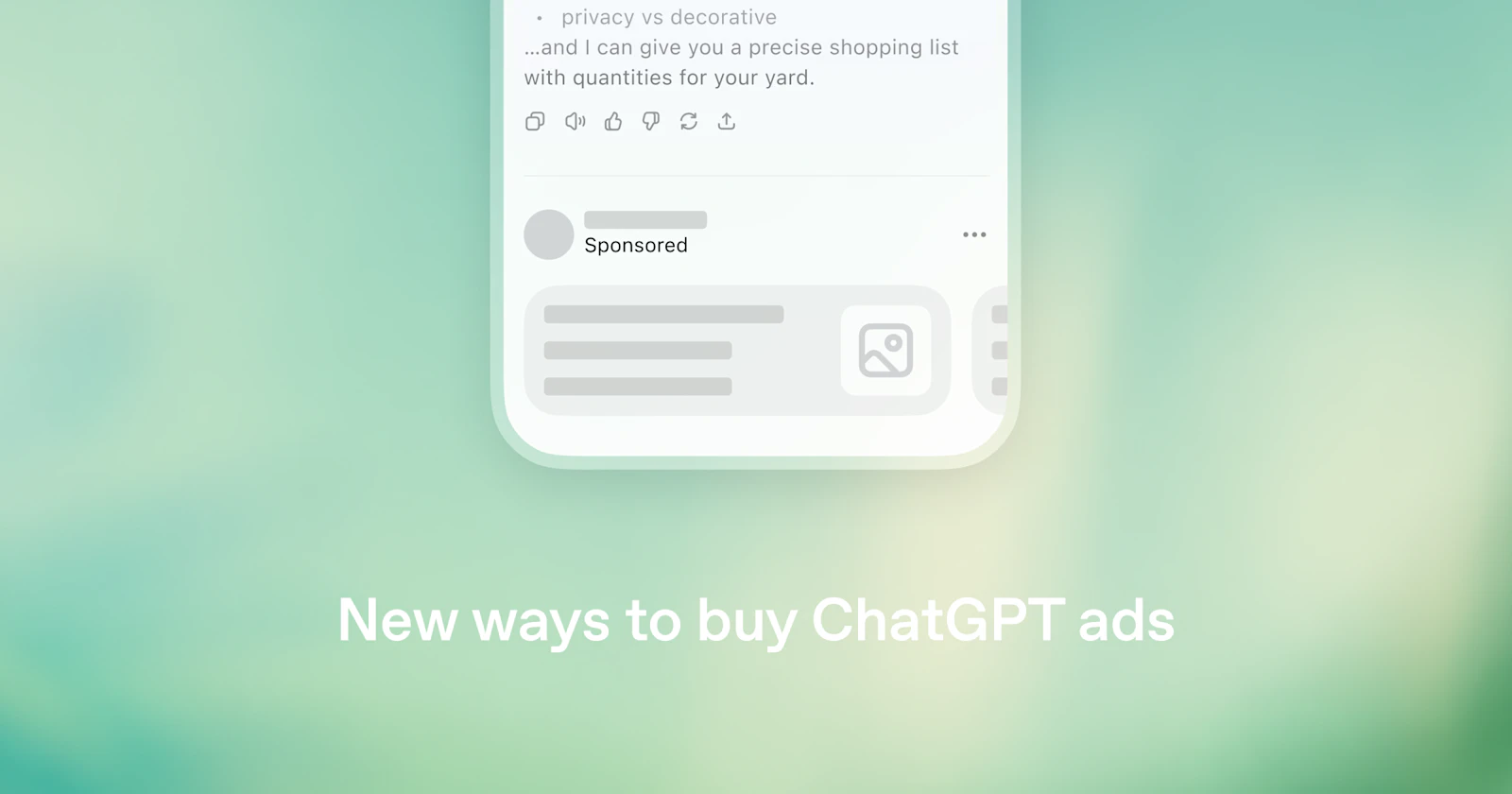 Ads in ChatGPT screenshot 2