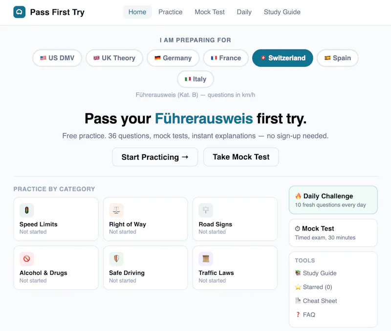 Pass First Try screenshot 1