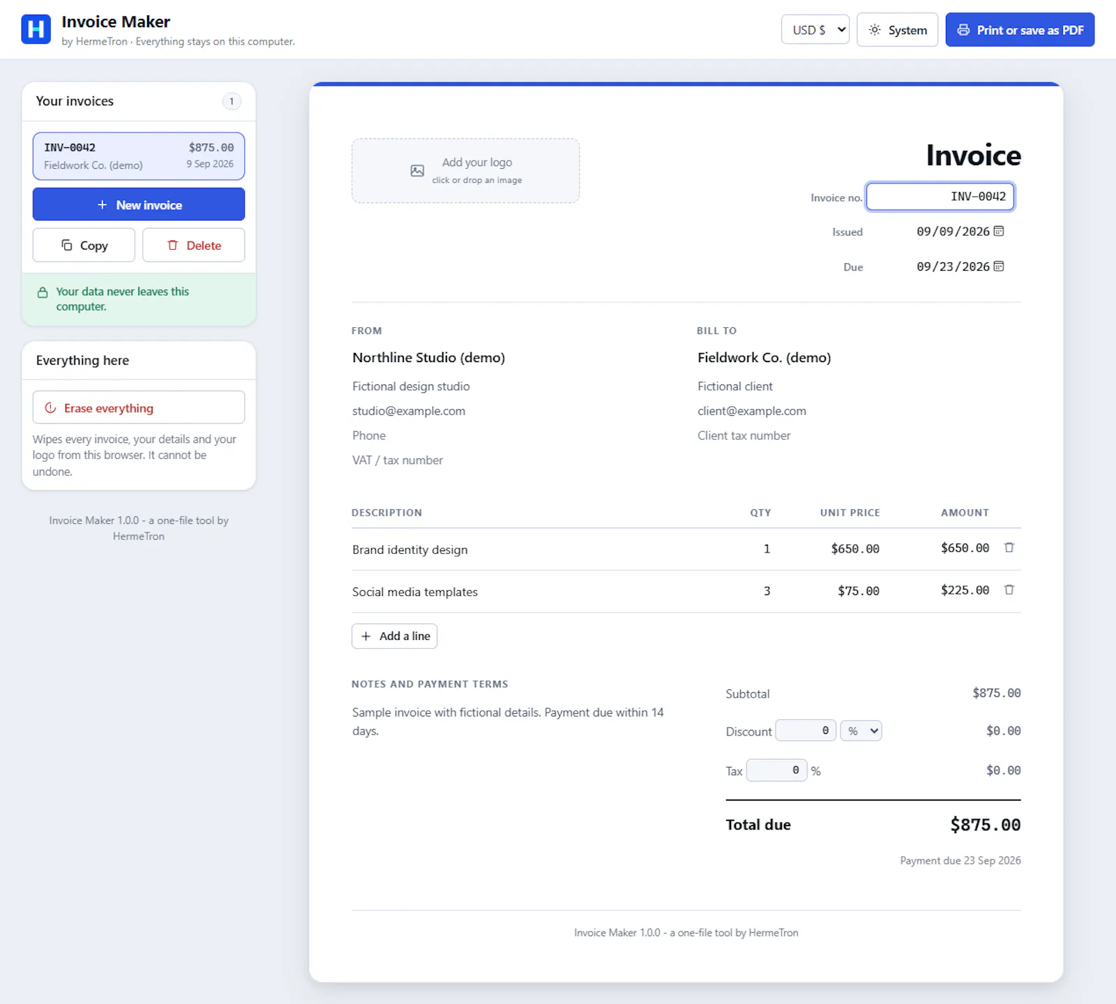 Invoice Maker screenshot 2