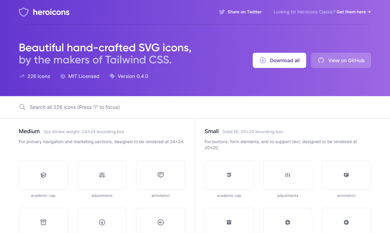 Download Heroicons Beautiful Free Svg Icons From The Makers Of Tailwind Css Product Hunt