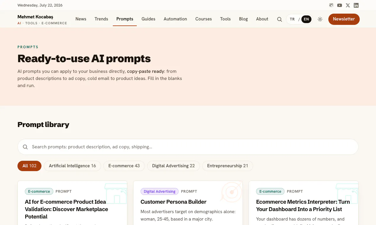 Mehmet Kocabaş: AI for Ecommerce Teams gallery image