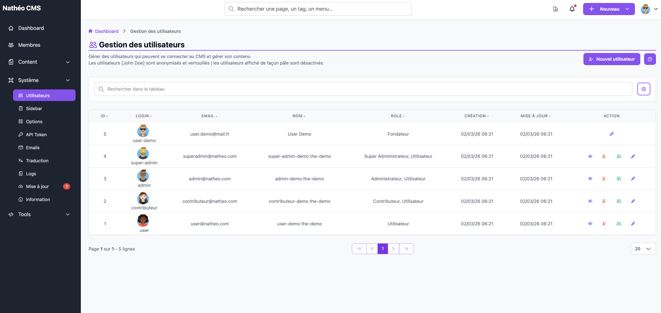 NatheoCMS - Screenshot 3 showing product features and functionality