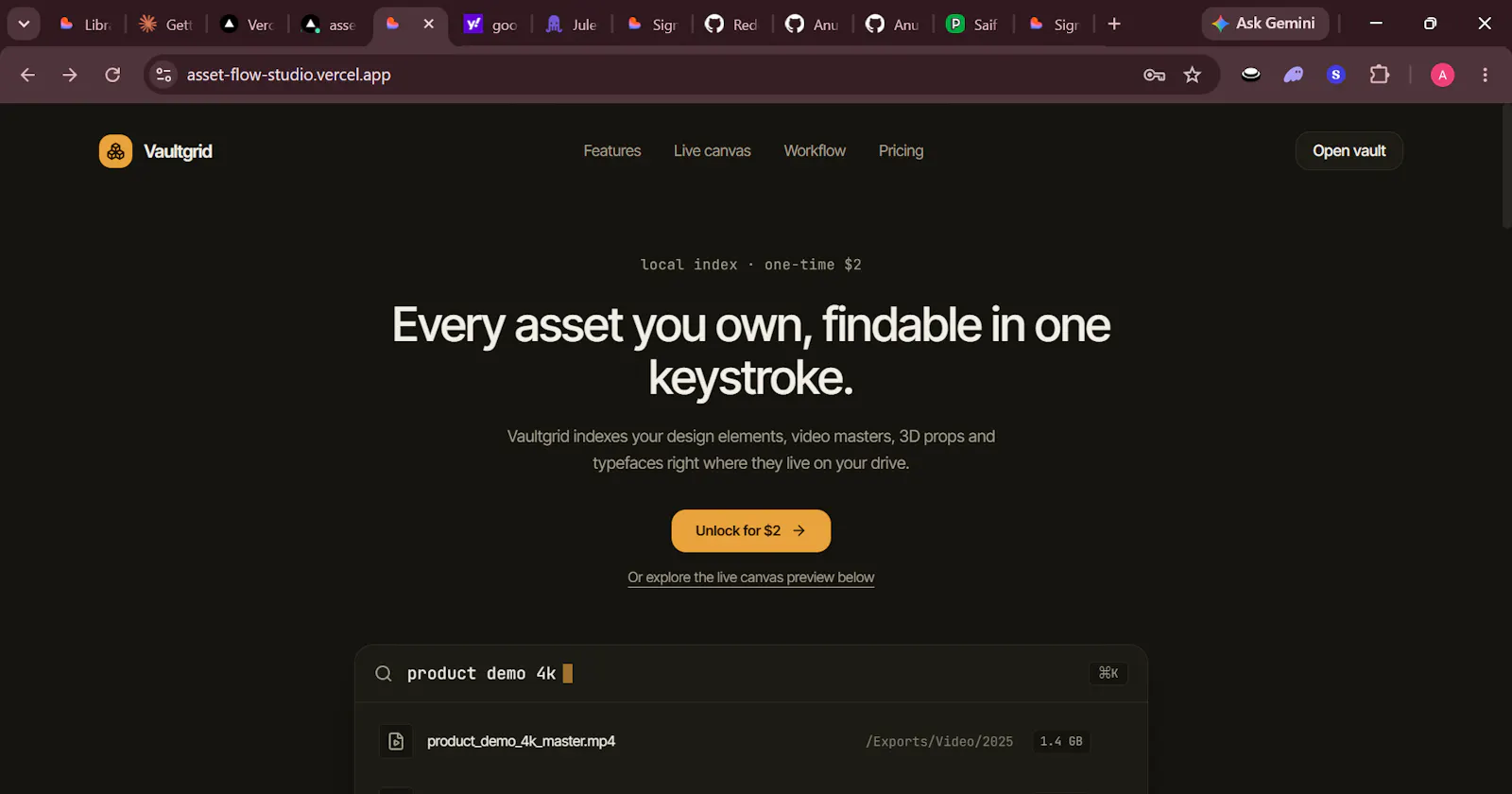 Vaultgrid screenshot 2