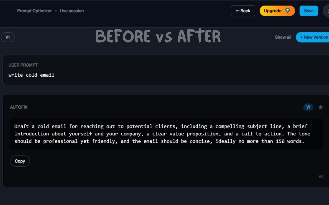 PromptMagic - Screenshot 2 showing product features and functionality