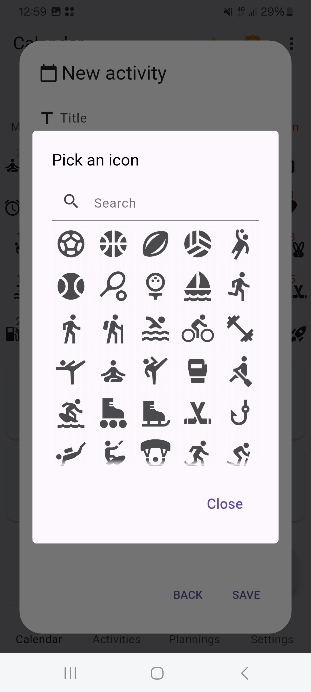 Icons Calendar - Offline calendar showing events with icons media 3