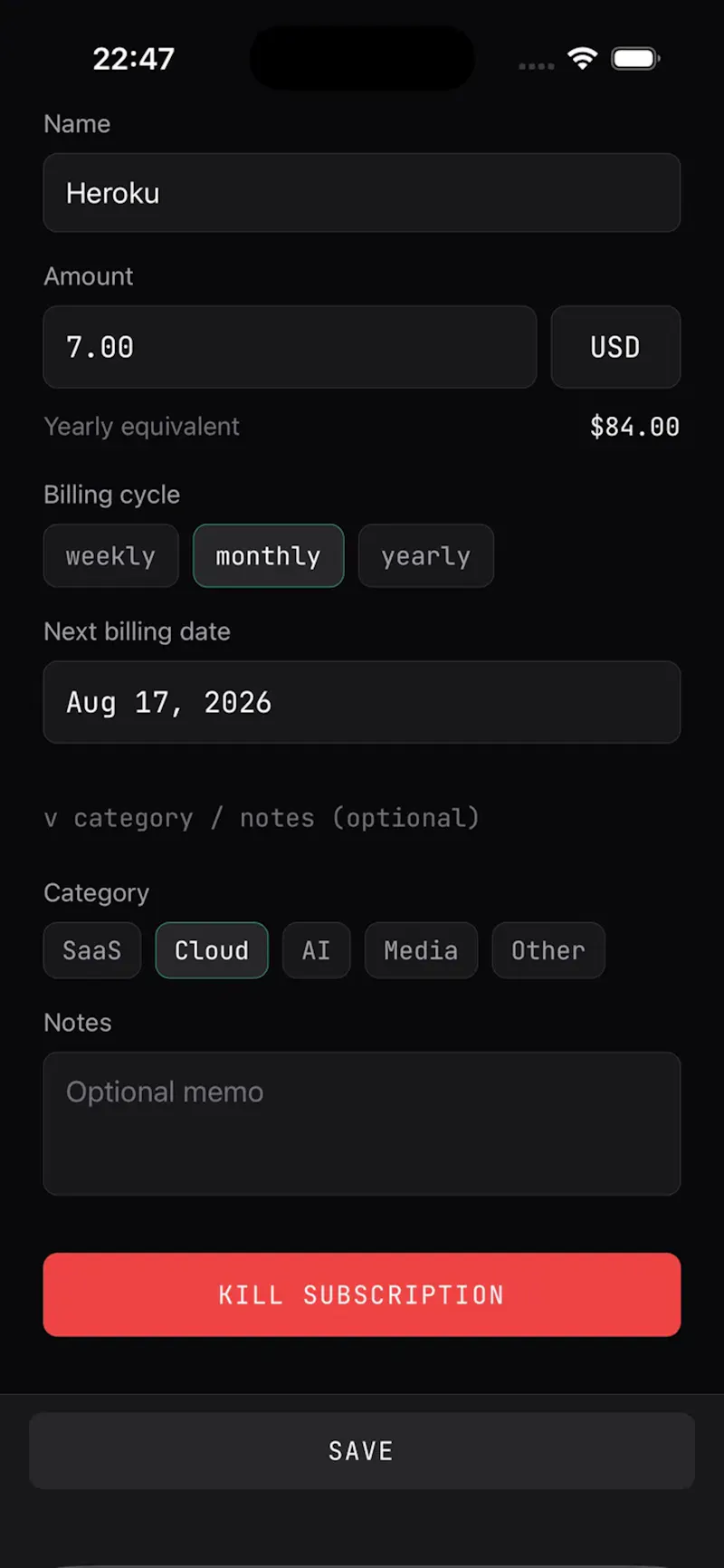 Subreaper screenshot 3