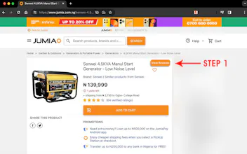 Jumia Reviews Extractor for Chrome gallery image