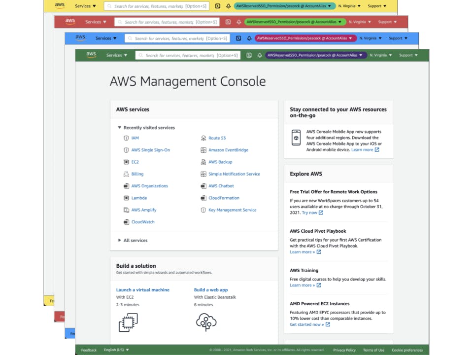 AWS Peacock Management Console Peacock media 1