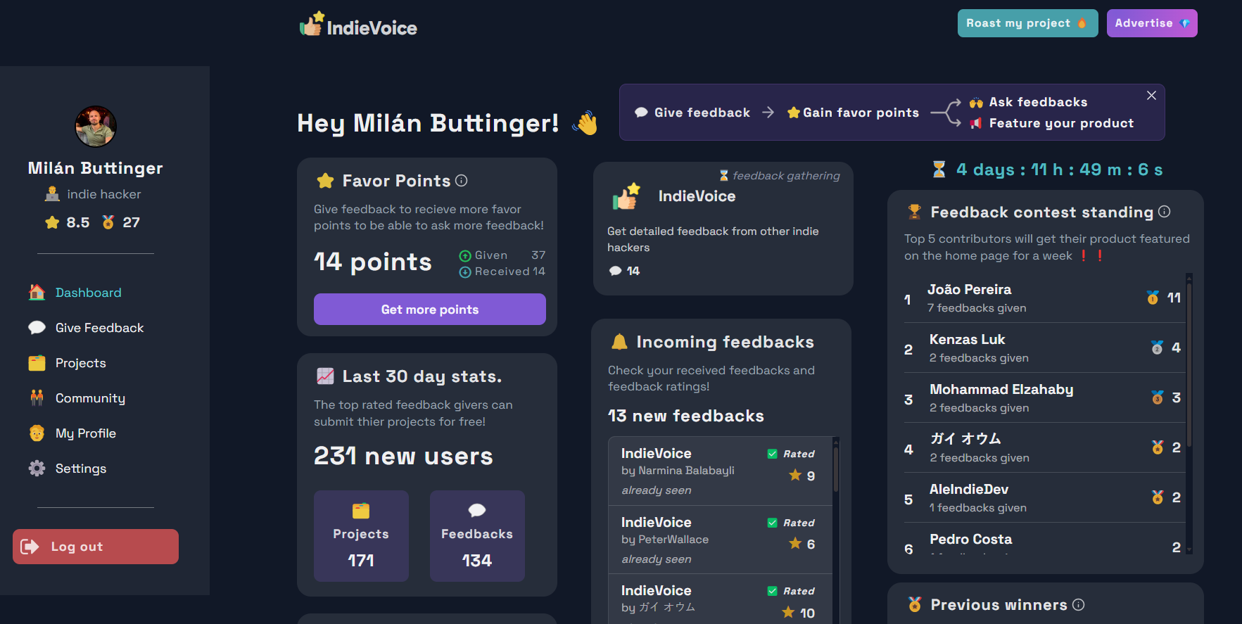Indievoice - Ottieni feedback da altri hacker indie! media 4