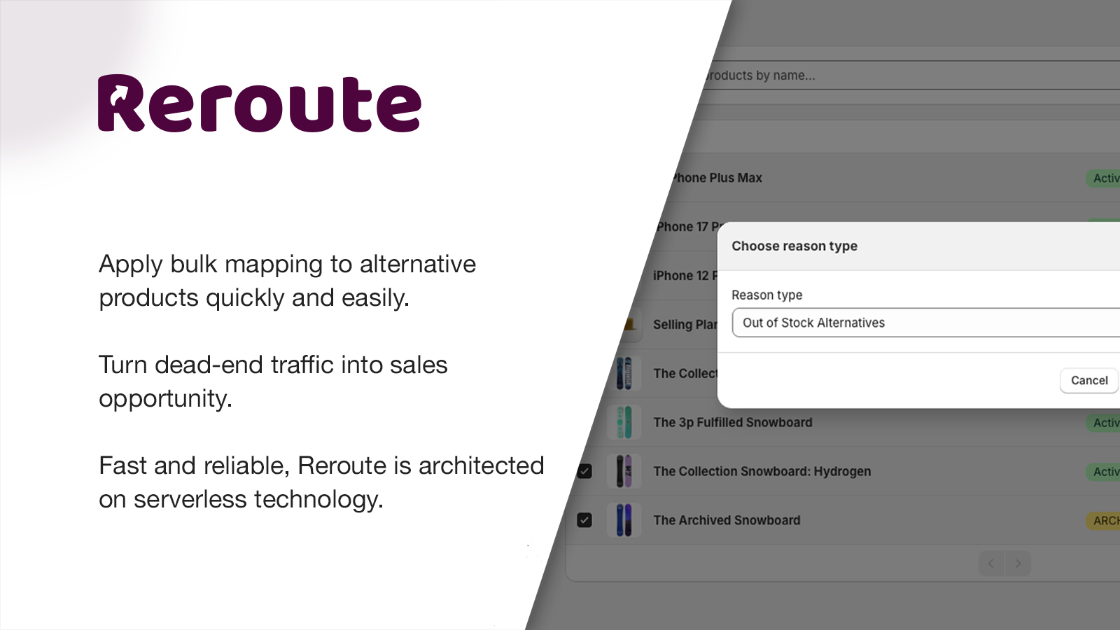 Reroute Shopify App gallery image