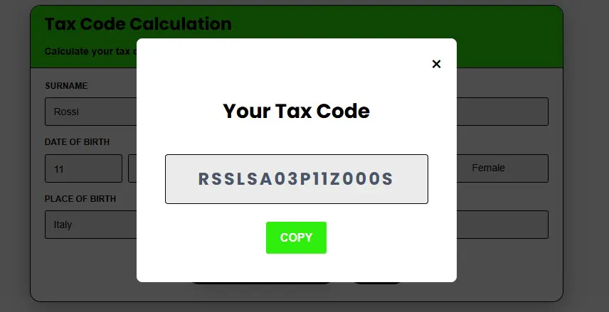 Calcolo Codice Fiscale gallery image