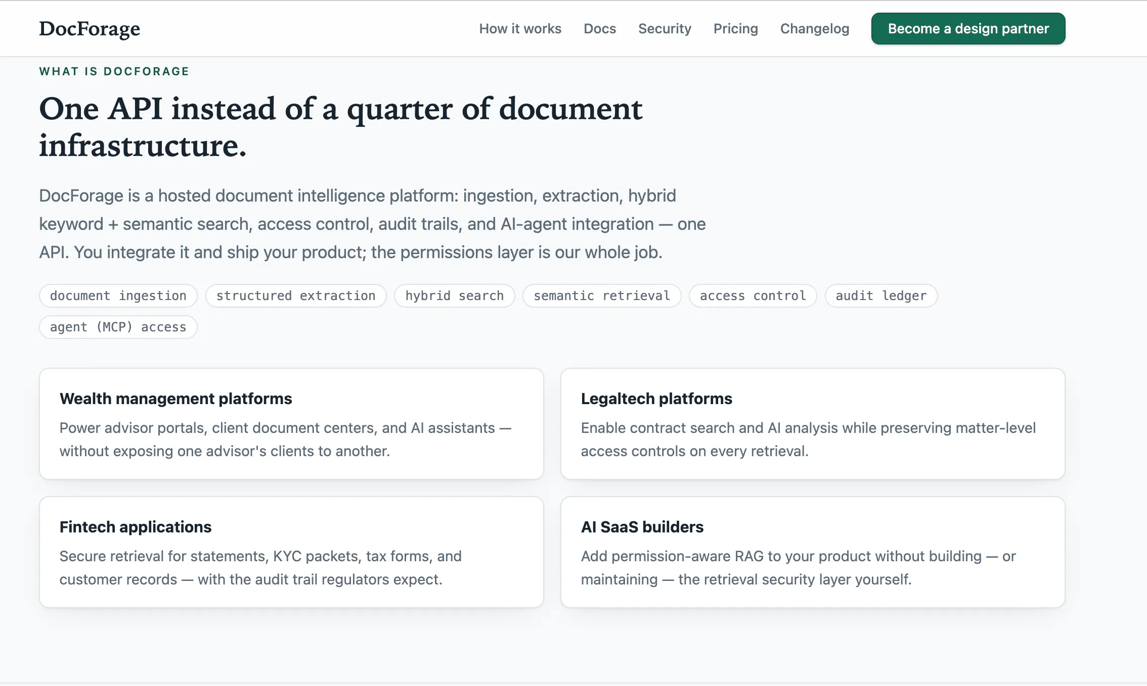 DocForage — Secure document intelligence gallery image