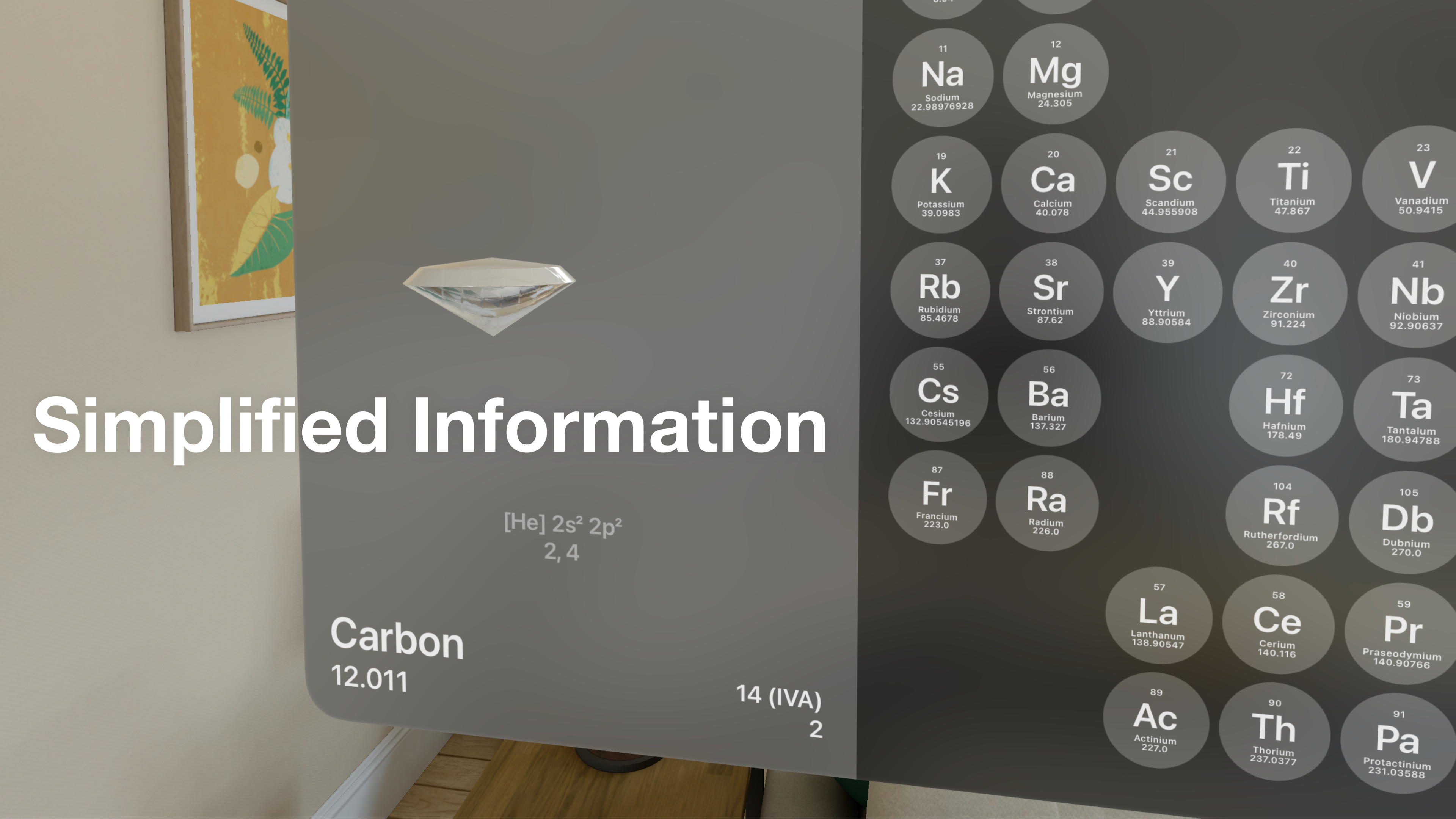 Apple Vision Pro 용 3D주기 테이블 - 주기적 테이블 화학 2024 App |휴고 피논 미디어 6