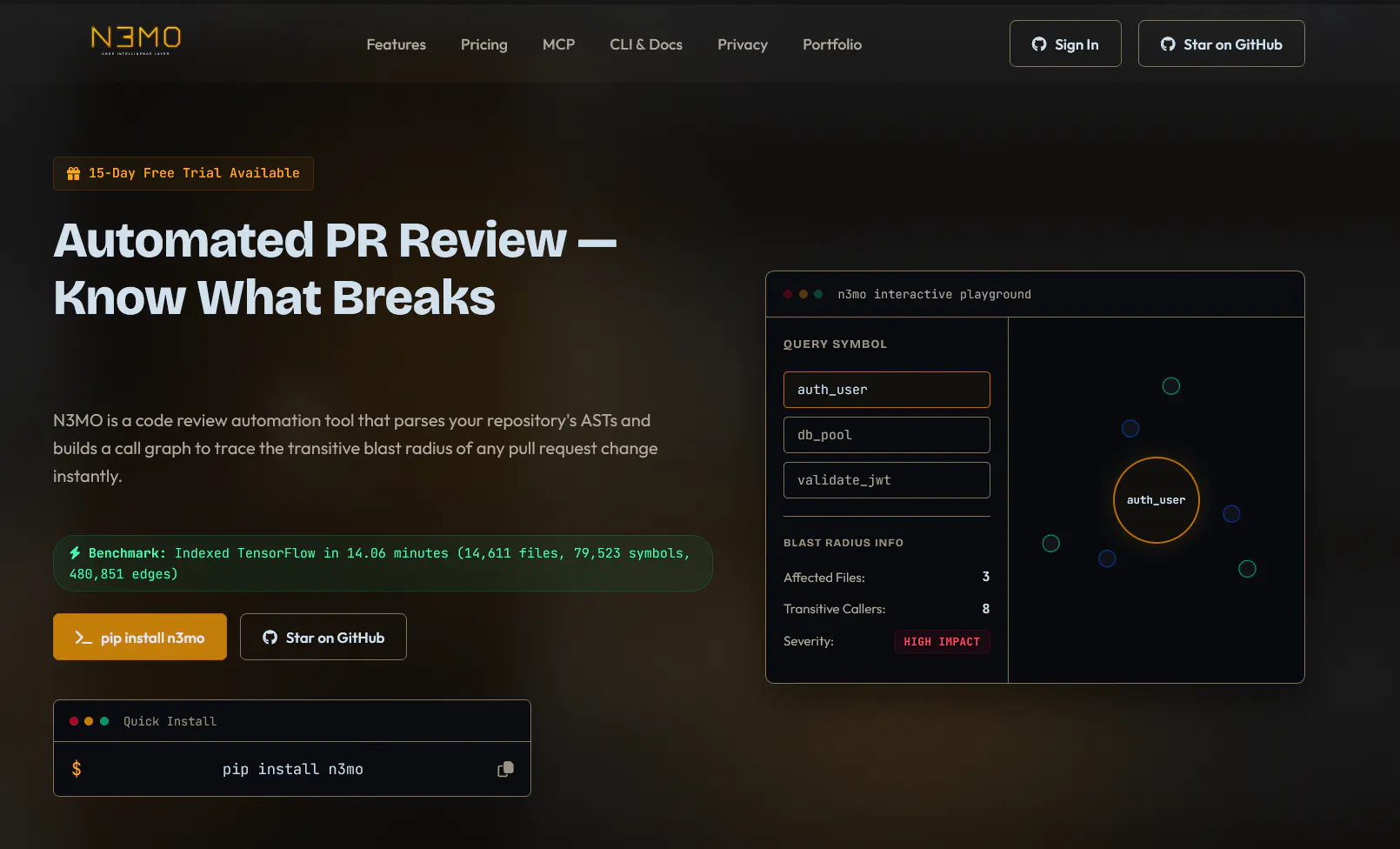 N3MO – See What Breaks Before You Merge gallery image