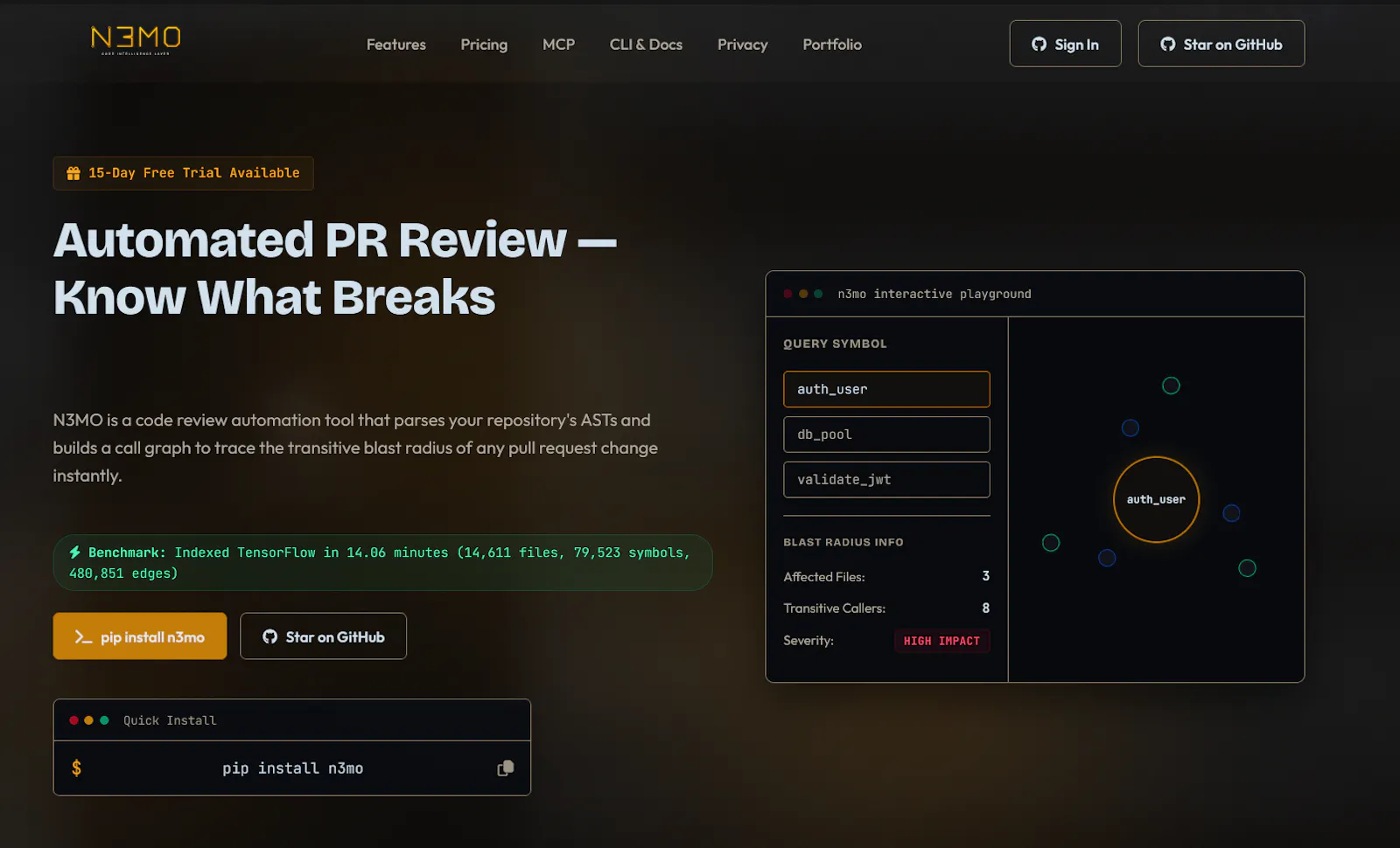 N3MO – See What Breaks Before You Merge screenshot 3