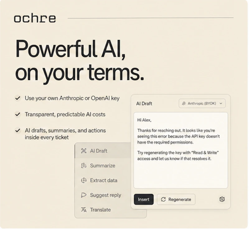 Ochre Helpdesk - No more Zenesk Tax screenshot 3