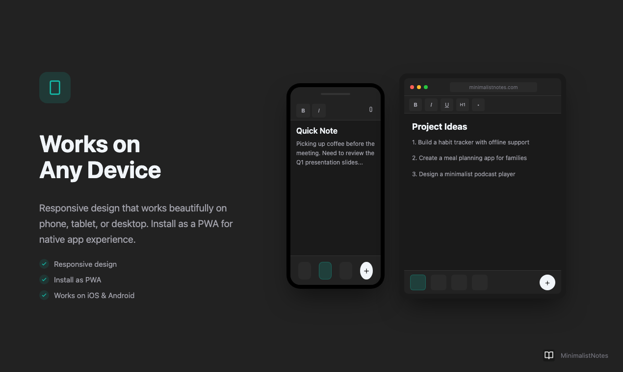 MinimalistNotes gallery image