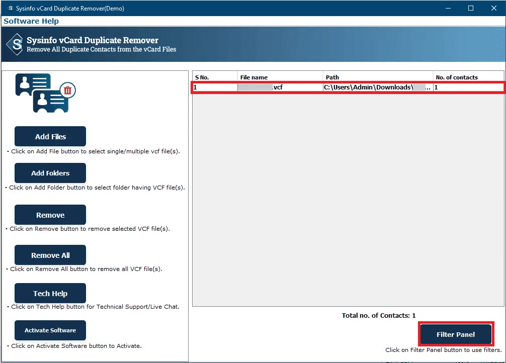 VCARD Recover - ซอฟต์แวร์ล้างข้อมูลซ้ำด้านบนของ VCARD media 1