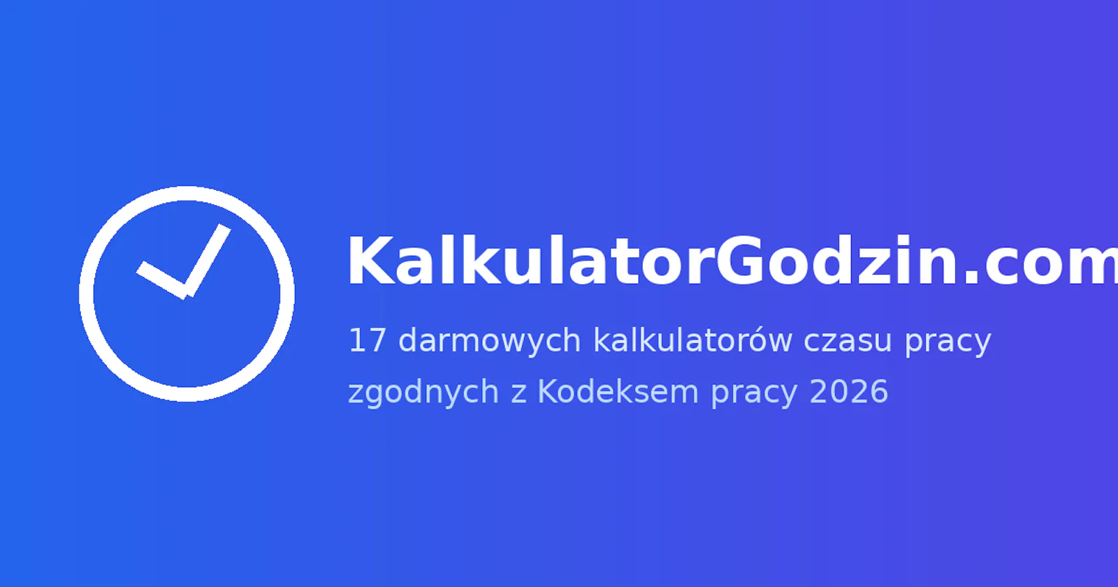 KalkulatorGodzin.com screenshot 1