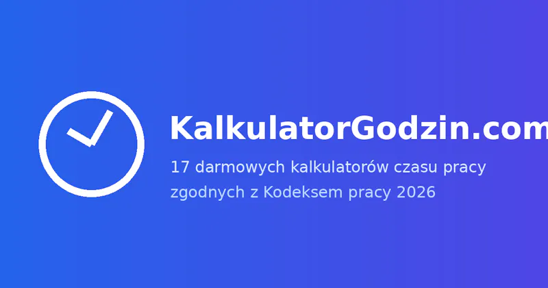 KalkulatorGodzin.com screenshot 1