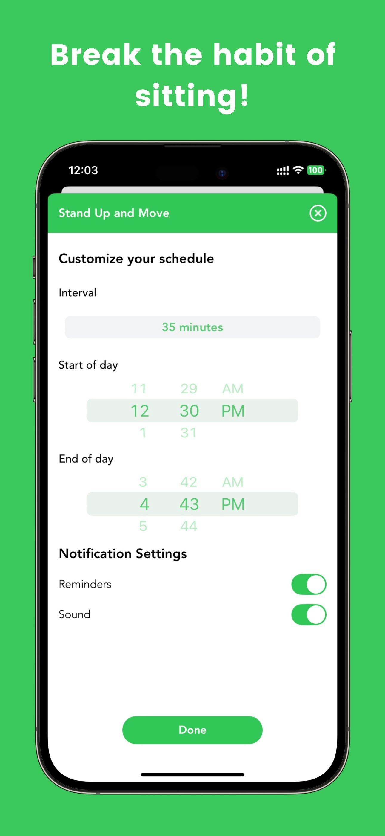 Rappeler - Timer de la pause corporelle media 3