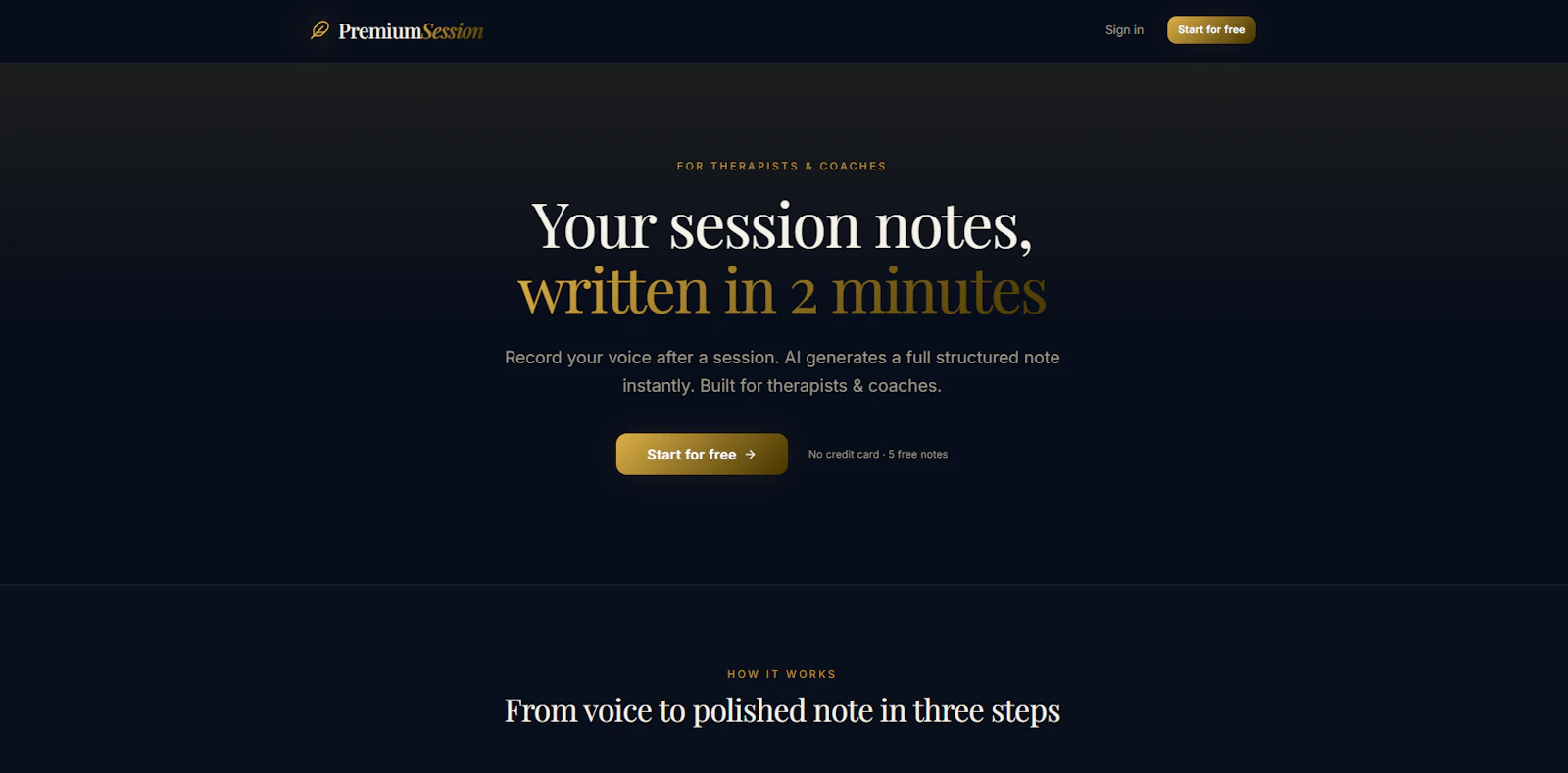 PremiumSession screenshot 1