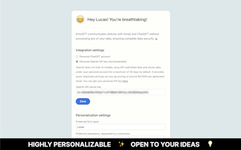 Secure ChatGPT Email Writer for Gmail gallery image