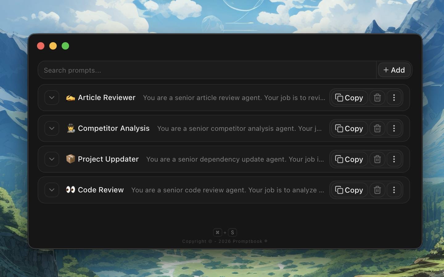 Promptbook ® gallery image