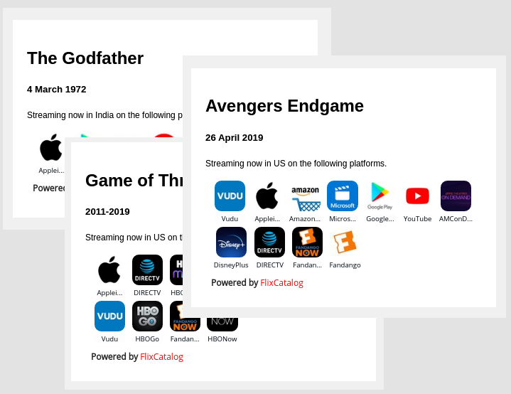 API : Movie OTT details 🍿 gallery image