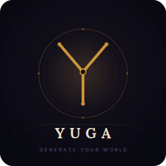 Yuga — Generate Your World logo