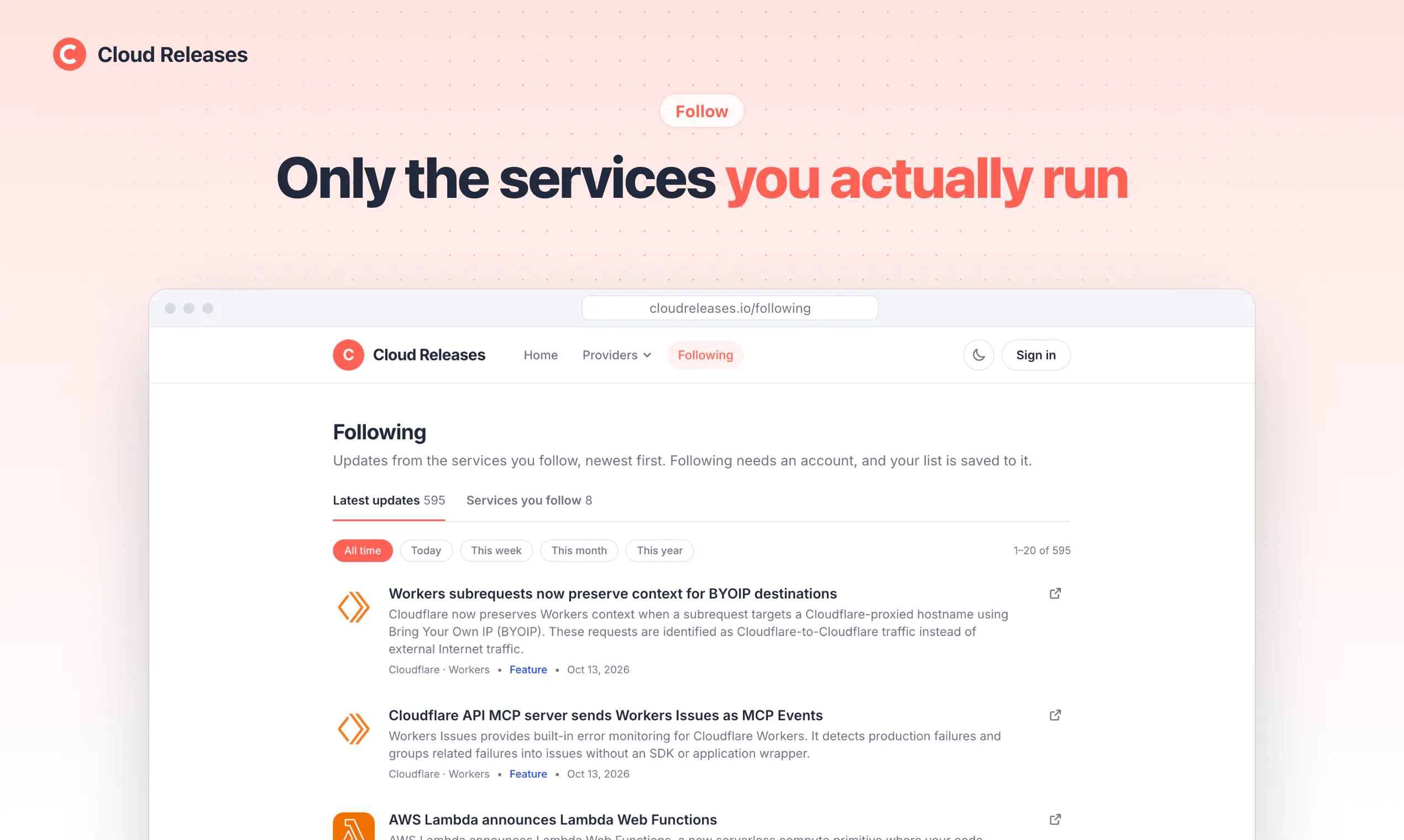 Cloud Releases screenshot 3