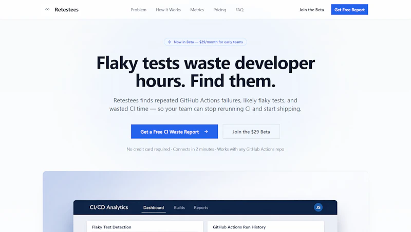 Retestees screenshot 1