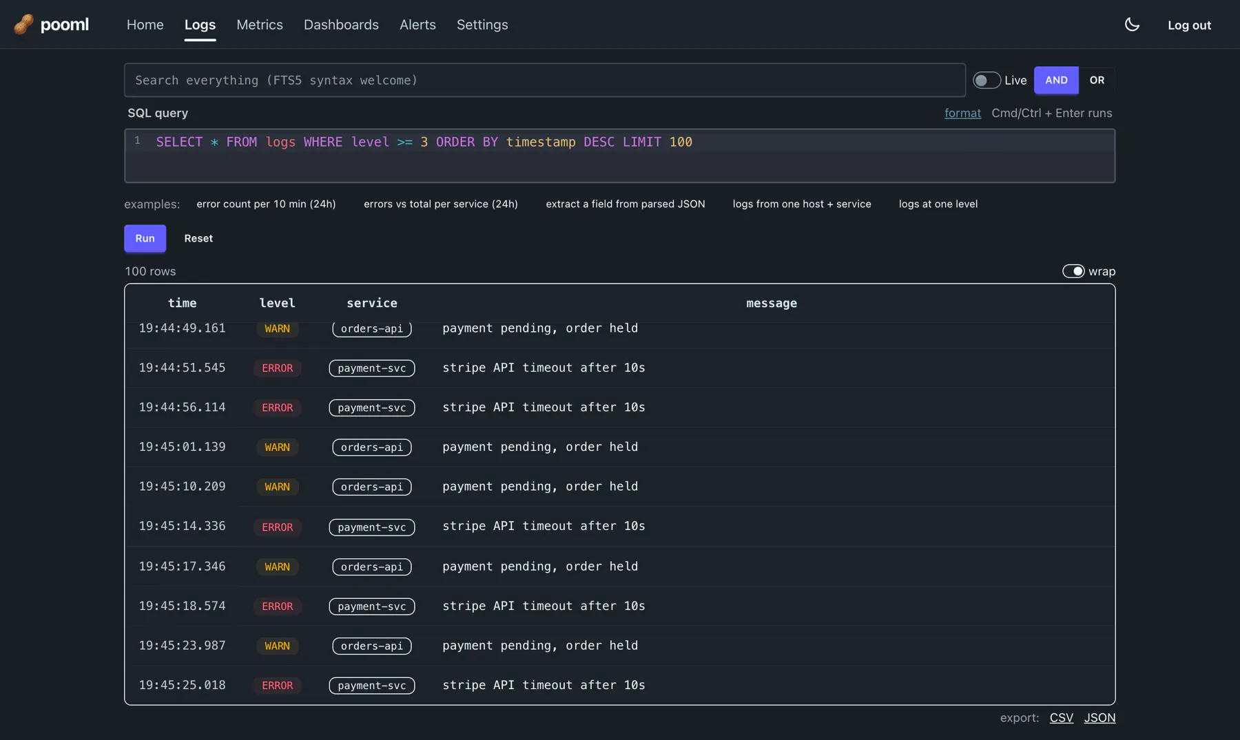 pooml (Poor Man's Logger) gallery image